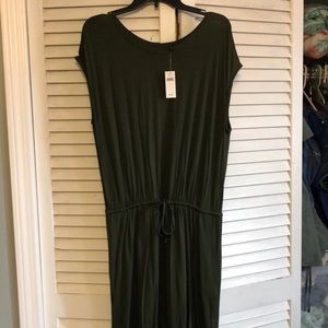 Dark green banana republic dress